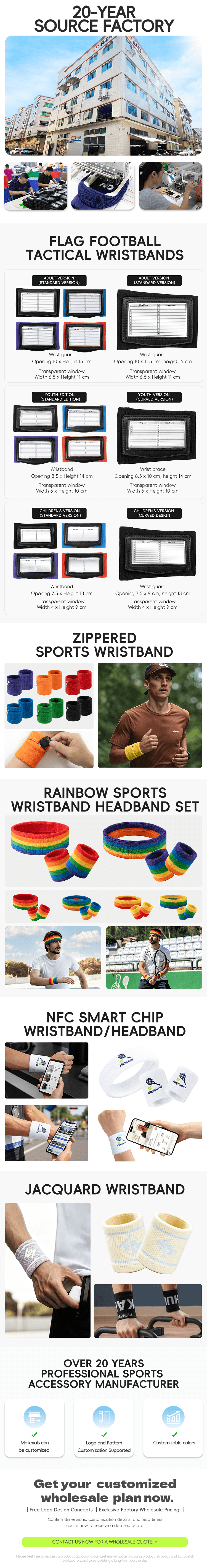Kingspeed Sports company highlights, wristband products, customization capabilities, and wholesale quote call to action