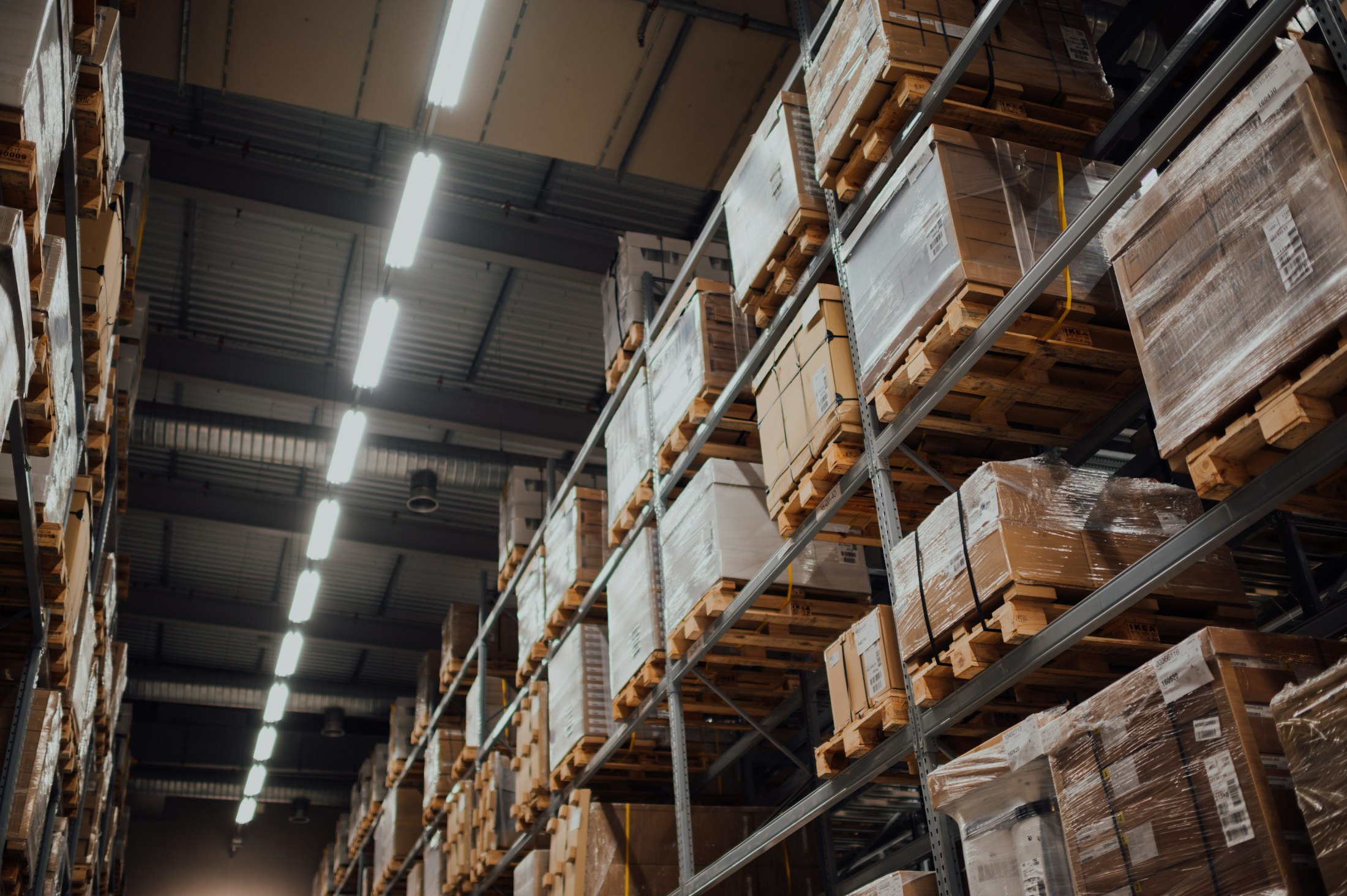 Unsplash warehouse image for MOQ and lead time planning in custom sweatbands